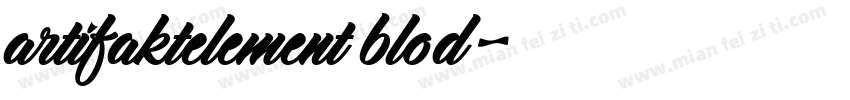 artifaktelement blod字体转换